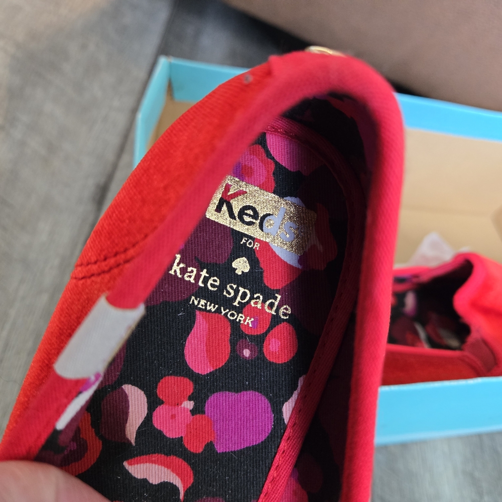 Kate Spade Red Slip-On Sneakers - Picture 5 of 5